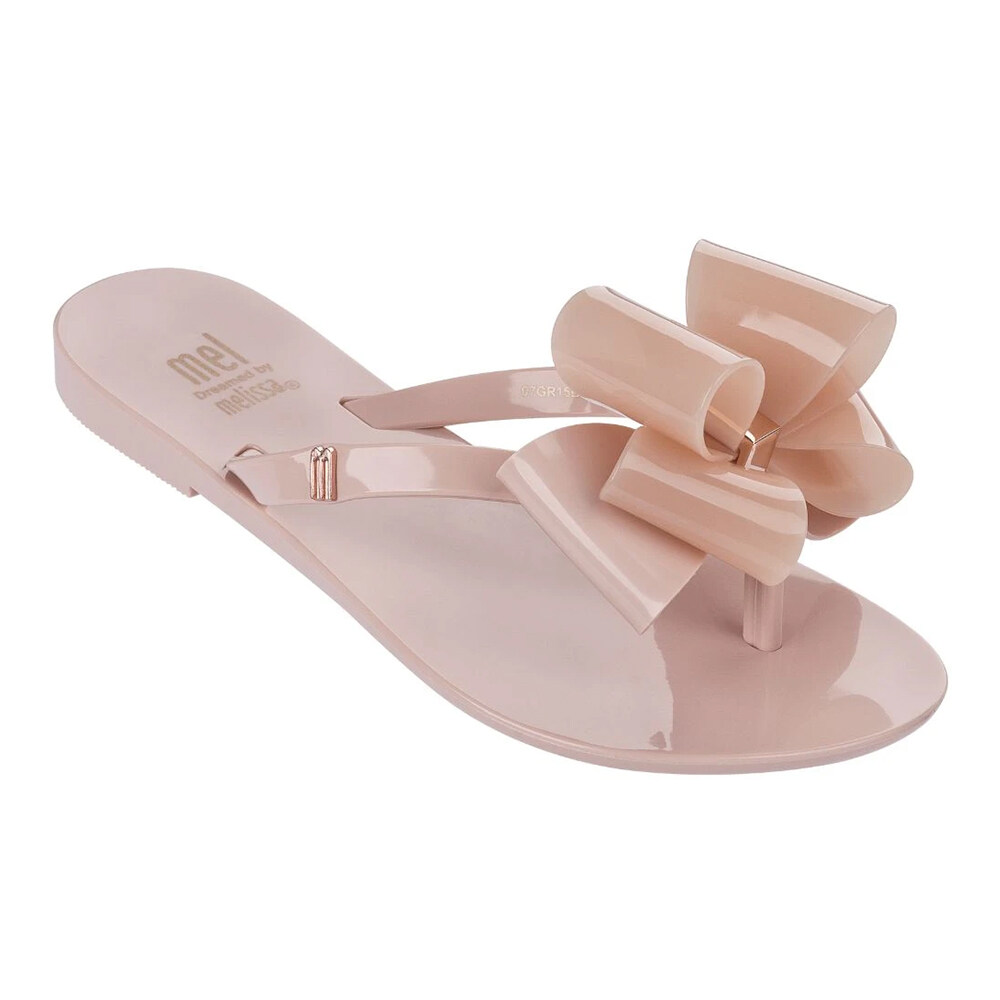 MELISSA HARMONIC BOW Adulto Women Jelly Shoes Flat Slippers Sandal 2020 Women Jelly Flip Flop Melissa Female Shoes women slides