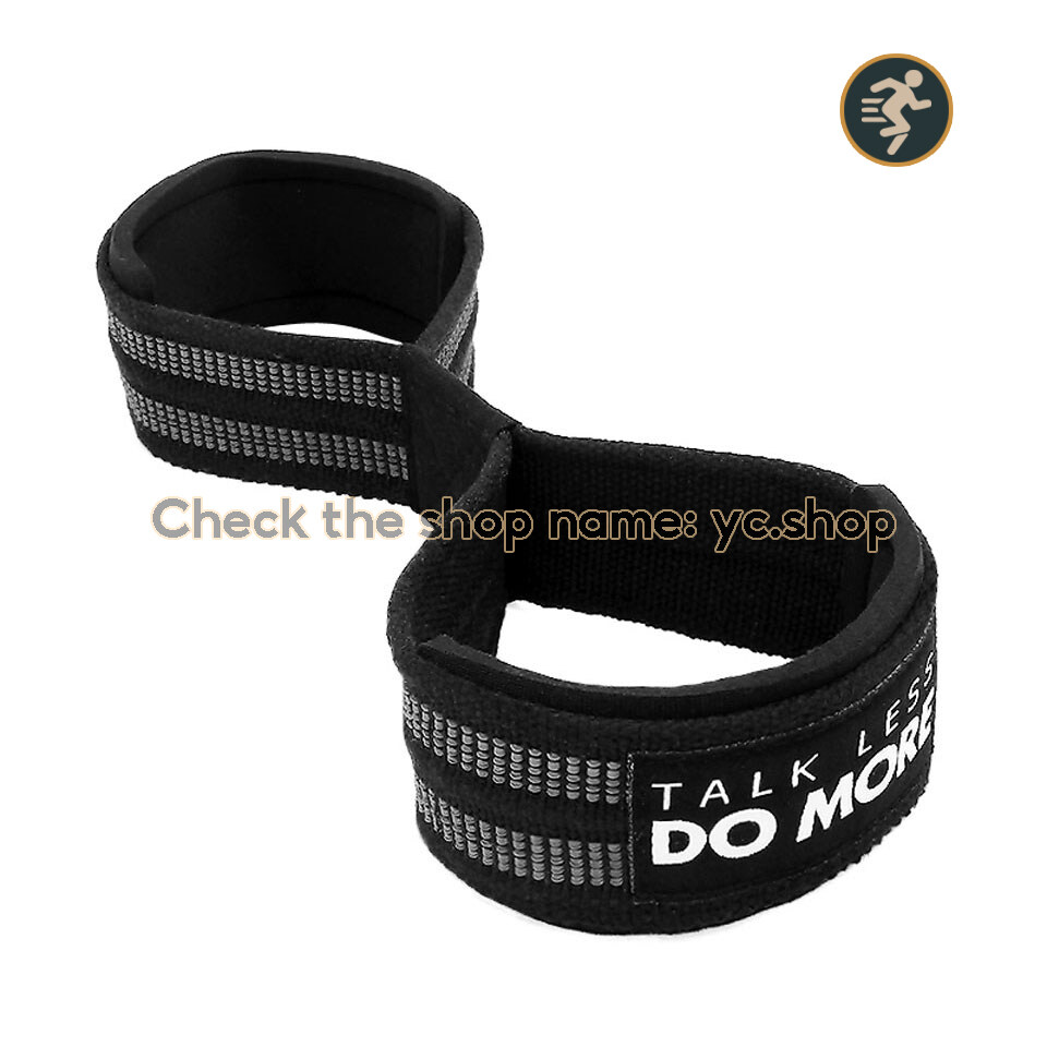 1 Pair Figure 8 Weight Lifting Straps Weightlifting Powerlifting Sport Gym Fitness Bodybuilding Barbell Wrist Support