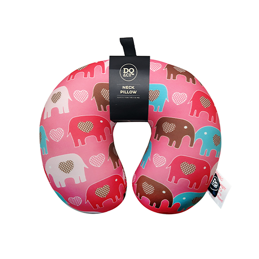 U-Shaped Neck Pillow - Elepahant Love