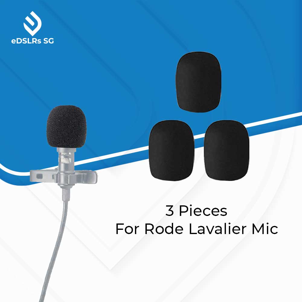 eDSLRs Microphone Windshield Sponge Foam Cover For RODE VideoMicro SmartLav+ VideoMic Me-L Lavalier Mic Go