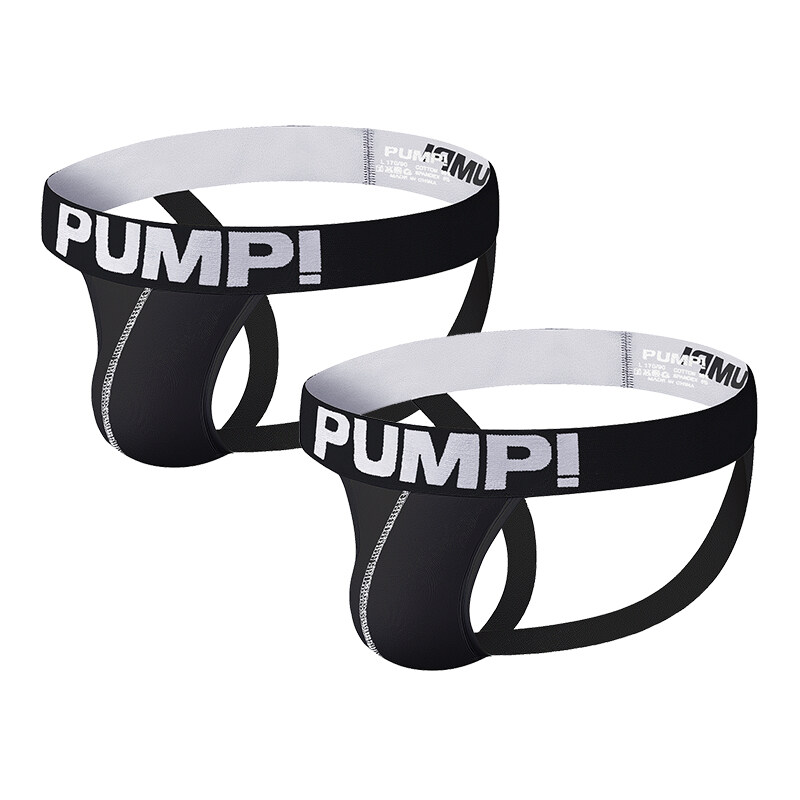 CMENIN PUMP 2Pcs Cotton Sexy Men Underwear Thong Mens Jockstrap New Arrival Thongs Jockstrap Men And G strings Lingeries CMENIN Soft Splice Innerwear H600