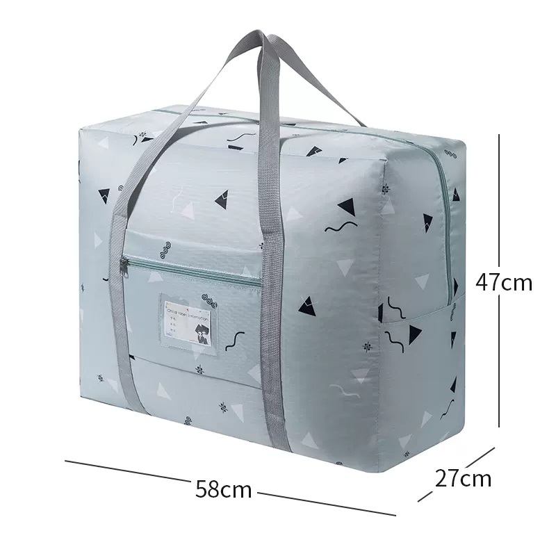 Eco-friendly Light Big Foldable Expandable Travel Bag Luggage Cabin Bags Quilt Storage Fashionable Folding Waterproof Durable Oxford Fabric FTG02