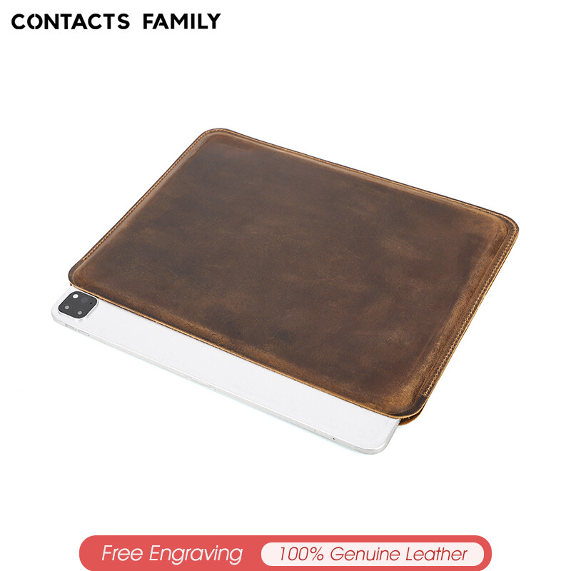 Genuine Leather Cow Leather Sleeve Case for iPad 11 12.9 inch 2021 Cover for iPad 10.2 10.5 10.9 inch