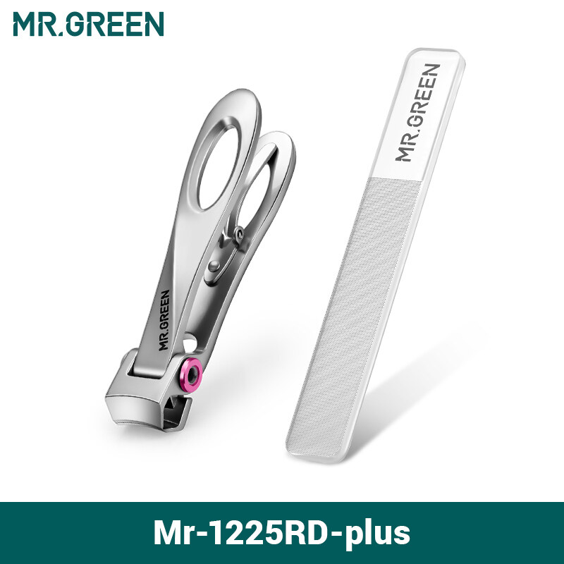Germany MR.GREEN Nail Clippers Stainless Steel Sharp Wide Jaw Opening Manicure tool Thick Hard Nail Cutter