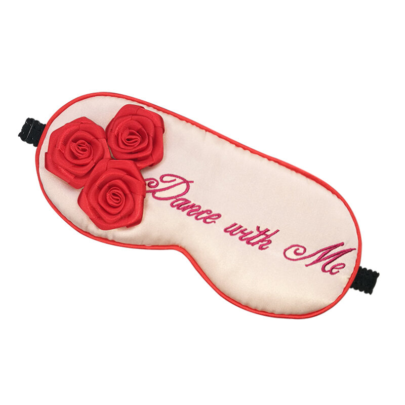 Silk Eye Mask  Silk Shading Sleep Ice Bag Breathable Unisex Cold and Hot Compress Korean Style Adjustable Eye Mask