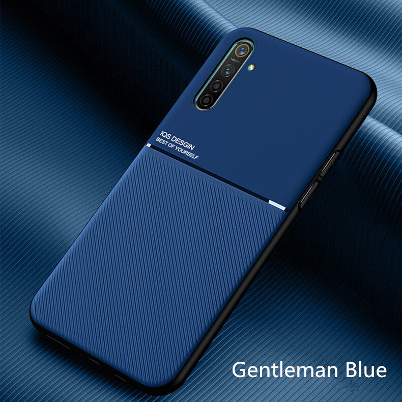 Hontinga For Realme X2 Realme XT Case Slim Leather Texture Casing Fahion Slim Matte Protective Phone Case Cove Shockproof Cases Coque Handphone Case