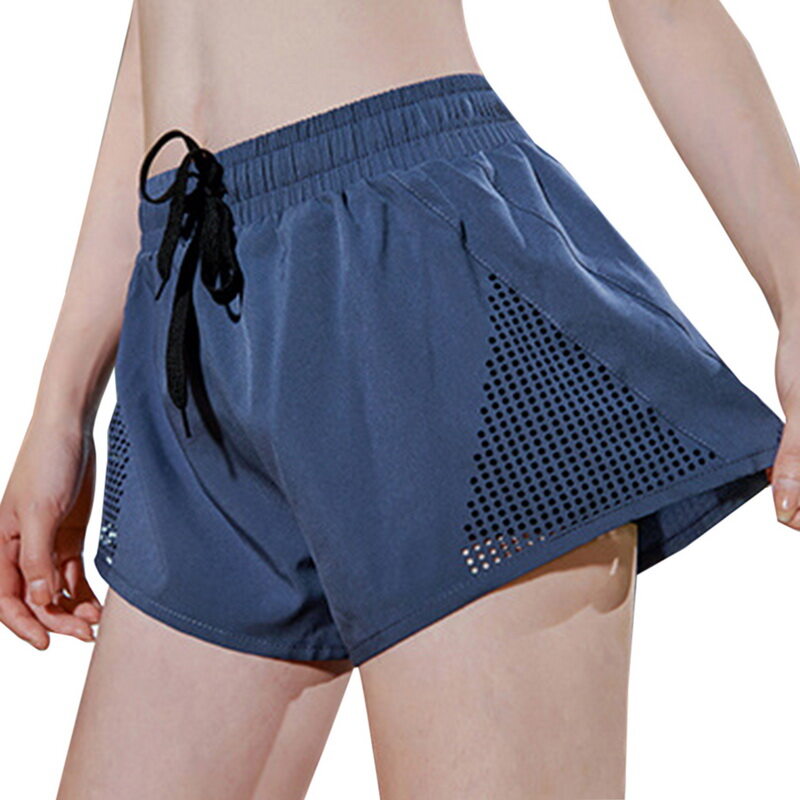 Ladies Shorts Yoga Short Pants Loose Breathable And Quick-Drying Stretch Anti-Lighting Yoga Running Fitness Training