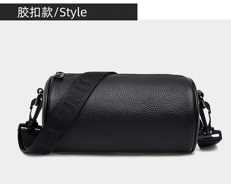 Genuine Leather Small Bag Women's 2022 New High-Grade Full-grain Leather Crossbody Bucket Bag All-Match Shoulder Pillow Pouch