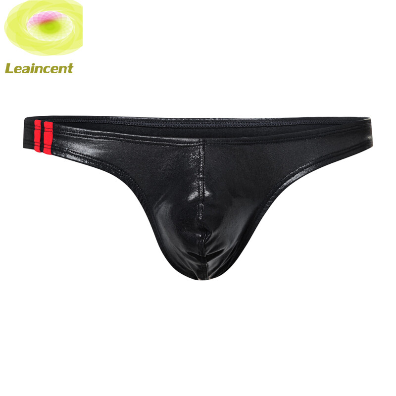 leaincent【reday stock】Men Sexy T-back Thongs Underwear Soft Low-waisted Slim Underpants Briefs