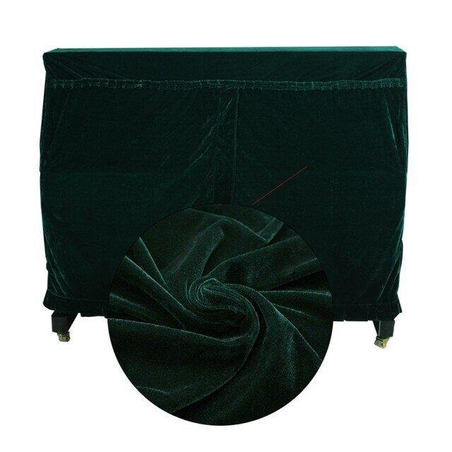 Piano Cover Full Cover Cotton Dust Cover Upright Solid Color Half Open Style Protector Elegant Instruments Accessory Decor