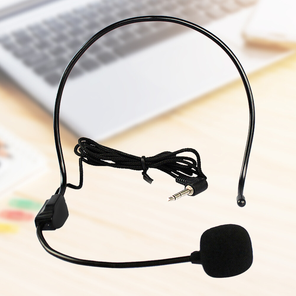 Wired Hands Free Headset Microphone Mic system Megaphone Speaker Teacher