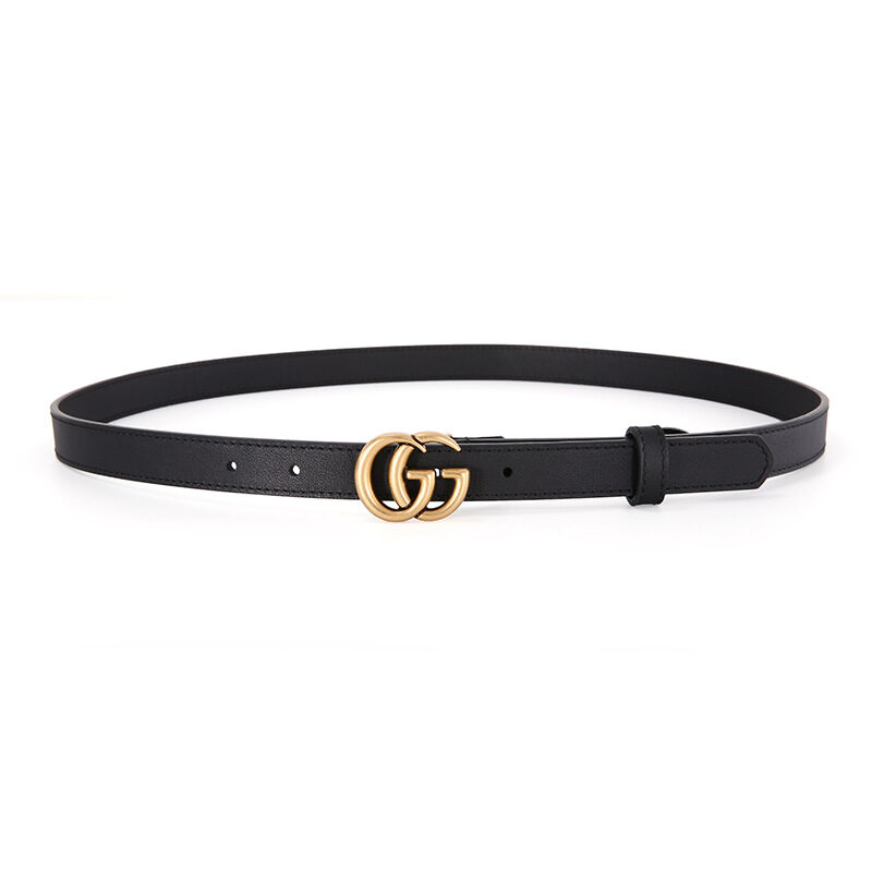 GEZHI Women Fashion Belt Luxury Brand Casual Leather Design GG Belt High Quality Letter Buckle Ceinture Jeans Dress Decoration Belt