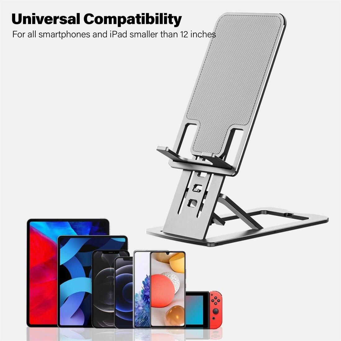 FLOVEME 2021 Metal Desktop Tablet Holder Table Cell Foldable Extend Support Desk Mobile Phone Stander Rack For iPhone iPad Adjustable