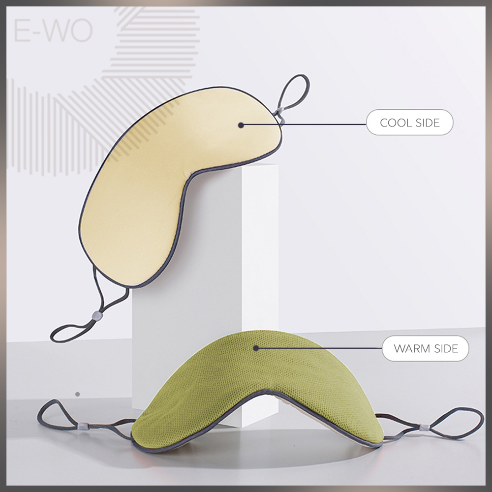 2021 Eye Mask for Sleep| Eye Patch for Resting | Double Sided with Warm & Cool Sensation | Milk Shreds, Silky Smooth Sensation | Breathable Material | Portable Blindfold for Travel