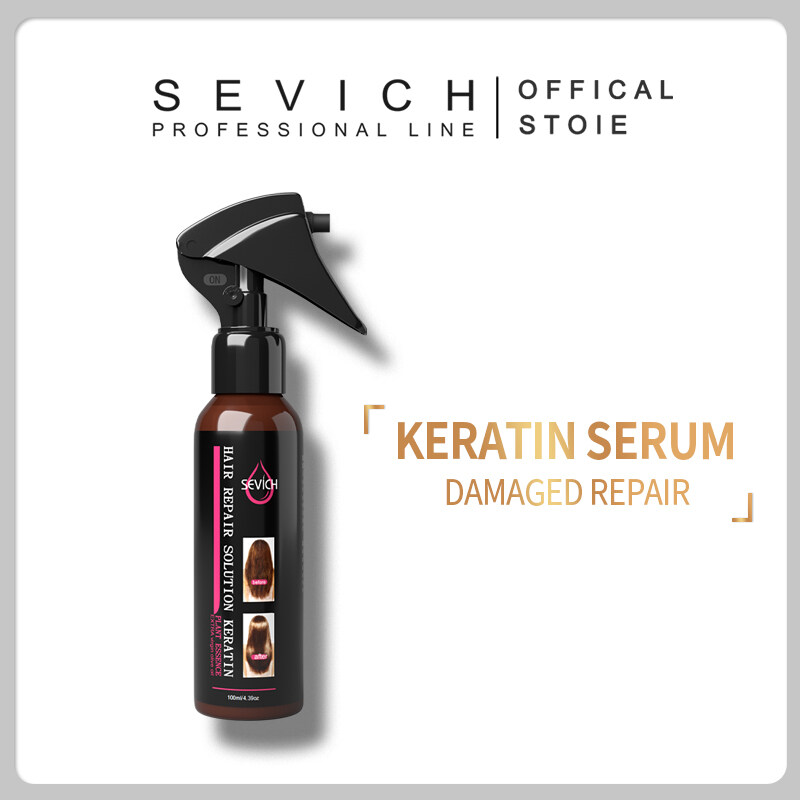 SEVICH 100ml Keratin Hair Serum Spray Deep Repair Damage Leave-in Hair Care Treatment