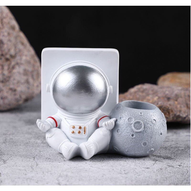 (2022 Best Gift) Cute Resin desktop stand is compact and convenient astronaut bracket for iPhone iPad handpne Stand Holder Cute Model universal Accessories