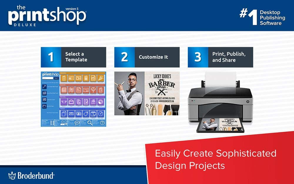 The Print Shop Deluxe 5.0 - Creative Design Suite for home and small business [PC Download]