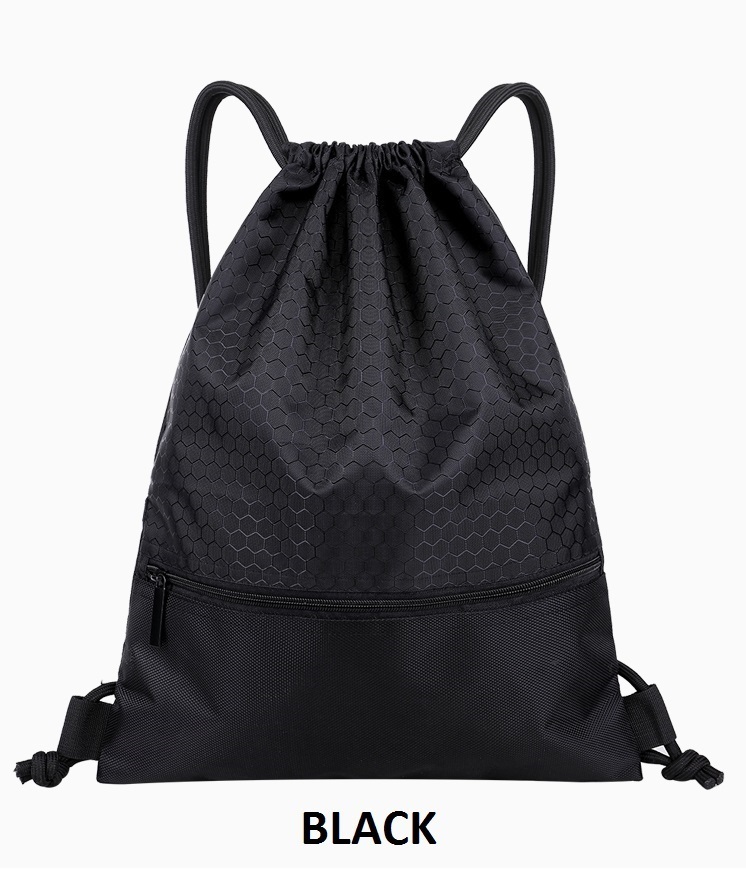 Waterproof Drawstring Bag Sports Backpack Haversack Travel Bags Shoe Bag Basketball Compact Lightweight