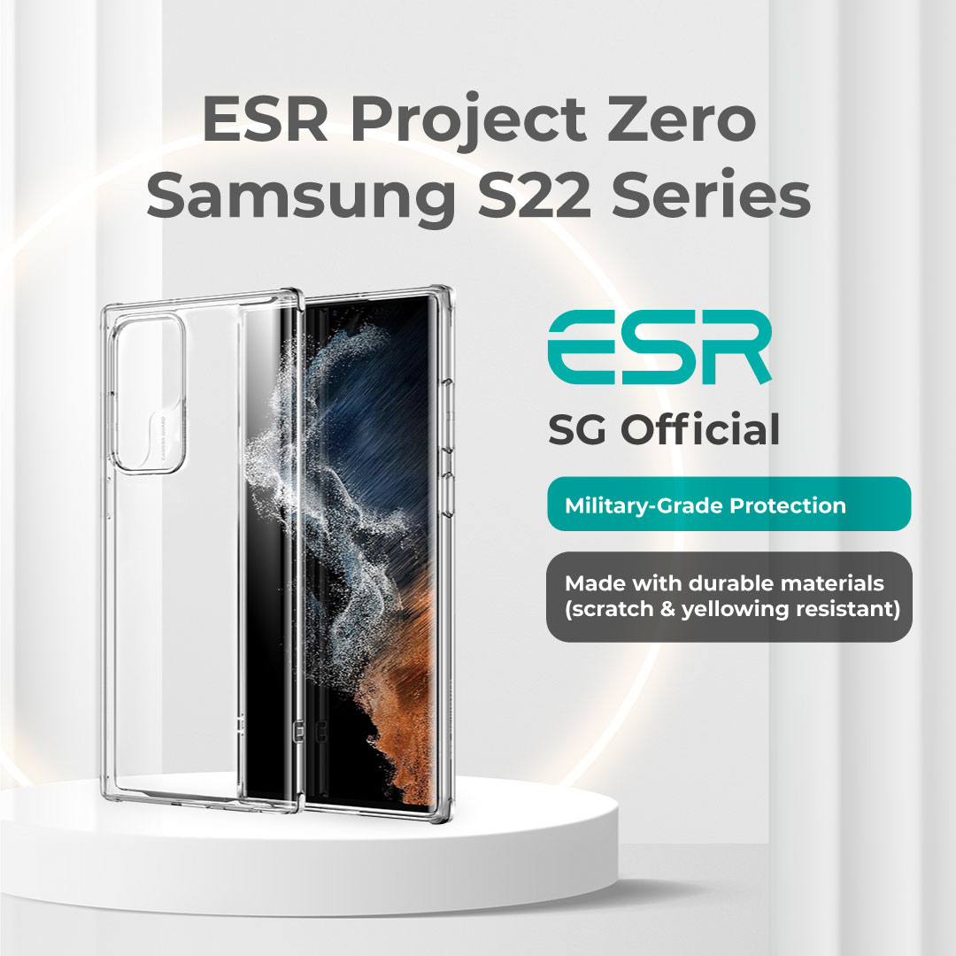 ESR Project Zero Clear Case for Samsung S22 / S22 Plus / S22 Ultra