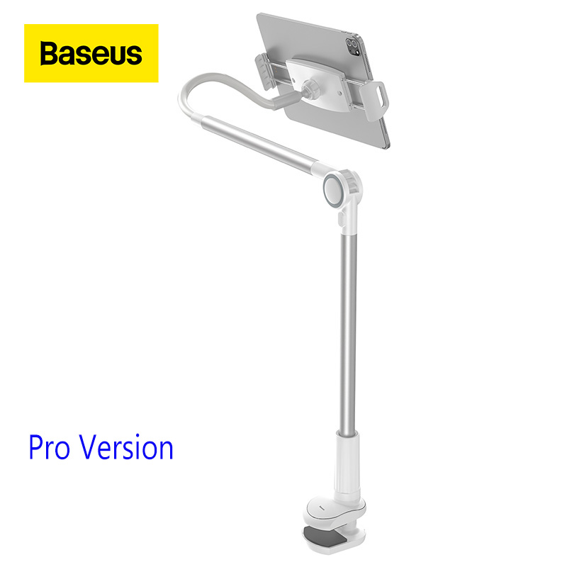 Baseus Flexible Mobile Phone Stand Lazy Phone Holder for Bed Desktop Clip Holder Long Arm Holder Table Clamp Bracket for Phone 4.7-12.96 inch