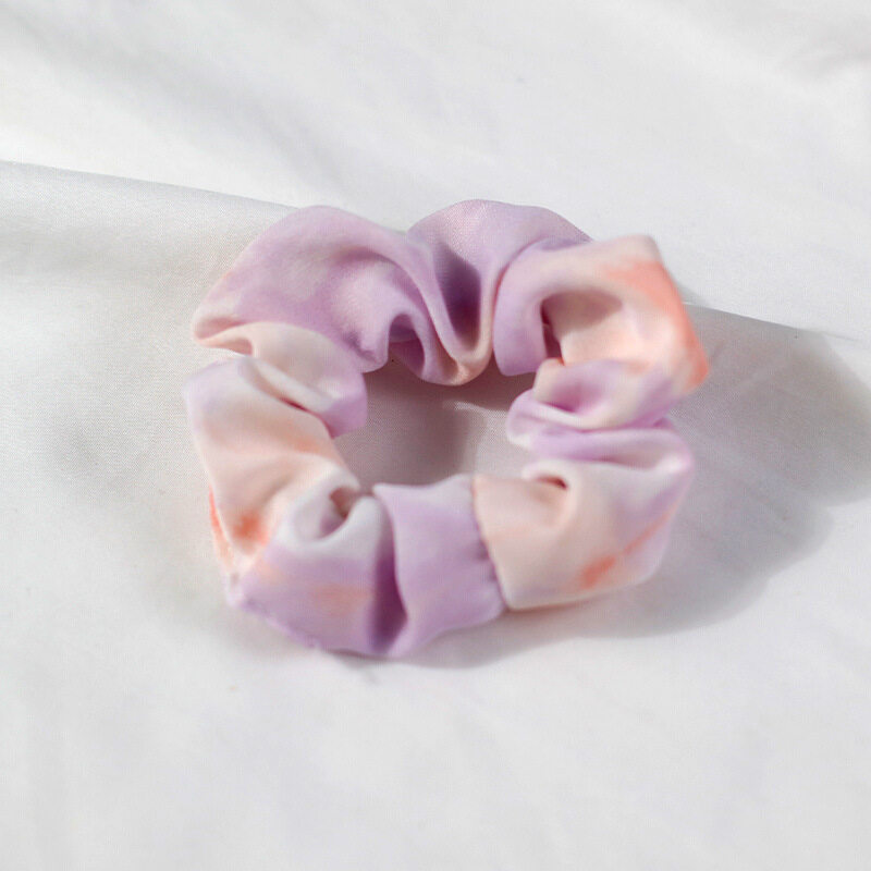 Lizida Rainbow Tie-dye Gradient Chiffon Large Intestine Hair Ring Female Korean Ins Temperament Hair Accessories Tied Hair Ball Fat Intestine Head Rope