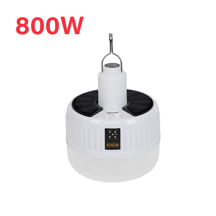 Breao 400W 12000mAh Super Bright Solar Bulb Light Rechargeable Dimmable Camping Lantern Portable LED Night Market Light Outdoor Emergency Lamp for Fishing Hiking Camping