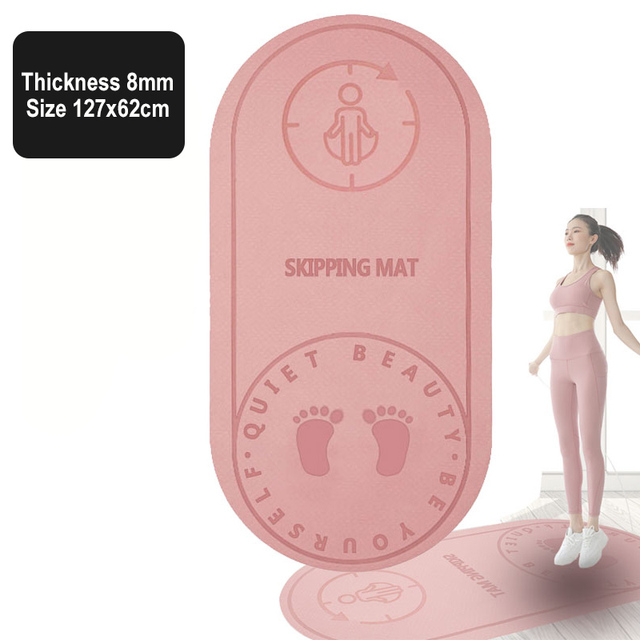 Jump Rope Mat Exercise Cushioning Mute Yoga Mat Sound Insulation And Shock Absorption High Density Board Anti-noice Mat X241A