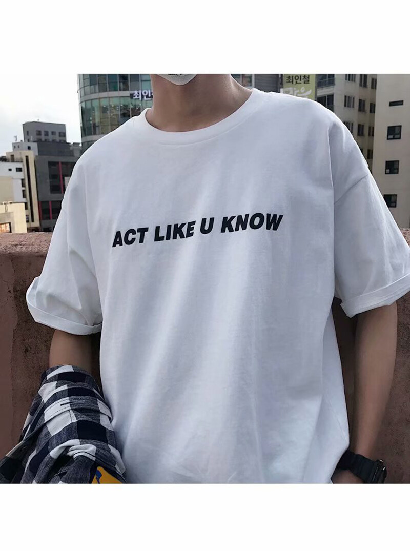 t shirt Men Large Size Korean Street Style Figure Cartoon Print Oversize Casual Fashion Tops