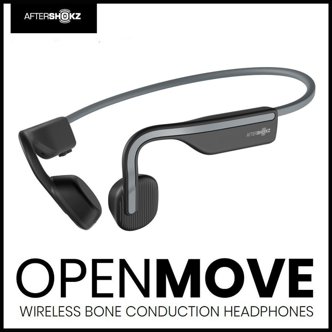 Original AfterShokz OpenMove as660 Wireless Bone Conduction Open-Ear Bluetooth Headphones