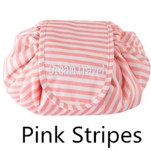 Travel Organiser Makeup Toiletries Bag Foldable Travel Bags Travel Storage Bag Lazy Drawstring Travel Cosmetics Bags Make Up Bag Large Capacity Travel Accessories