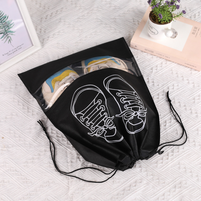 10pcs Shoe Bags | Dust Storage Pouch Outdoor Travel Sports Storage Gym Portable Non Woven Eco Friendly Drawstring Shoe Bags