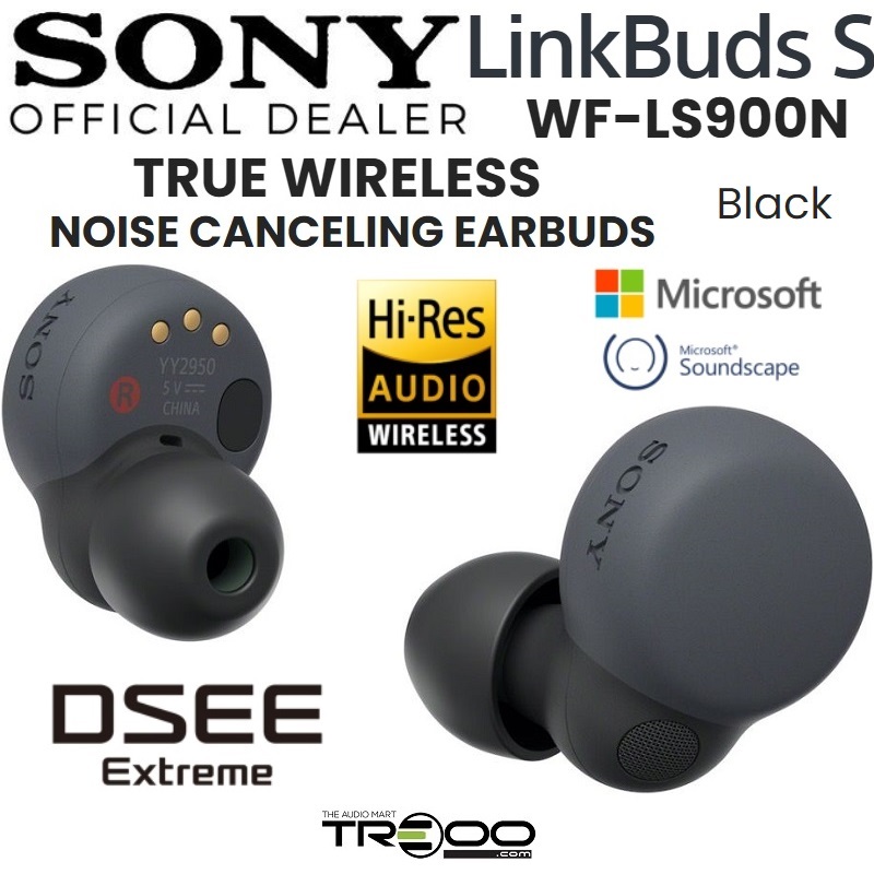 Sony LinkBuds S WF-LS900N Noise Cancelling Bluetooth Noise-Cancelling In-Ear Earphone with Mic