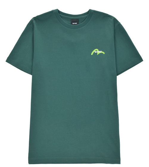 [EVISU KOREA] Loose fit English heels logo print Round  Short-sleeve T-shirt Casual Men Women Tee Couple Tops  Cotton Street Style Korean Style