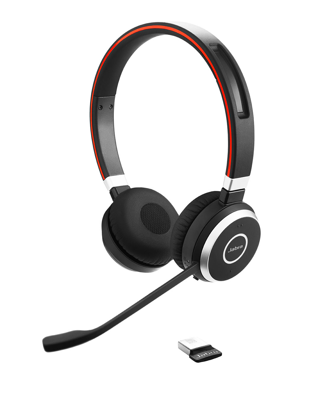 Jabra EVOLVE 65 Stereo MS Wireless Bluetooth  Headset, include Link 370 USB Adapter (6599-823-309)