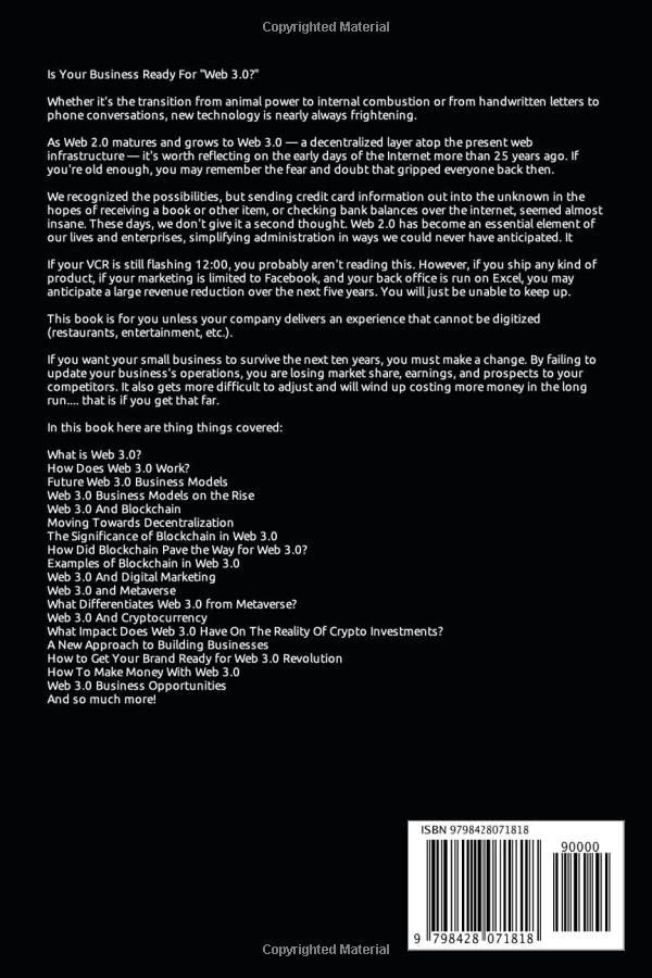 WEB3: What Is Web3? Potential of Web 3.0 (Token Economy, Smart Contracts, DApps, NFTs, Blockchains, GameFi, DeFi, Decentralized Web, Binance, Metaverse Projects, Web3.0 Metaverse Crypto guide, Axie)