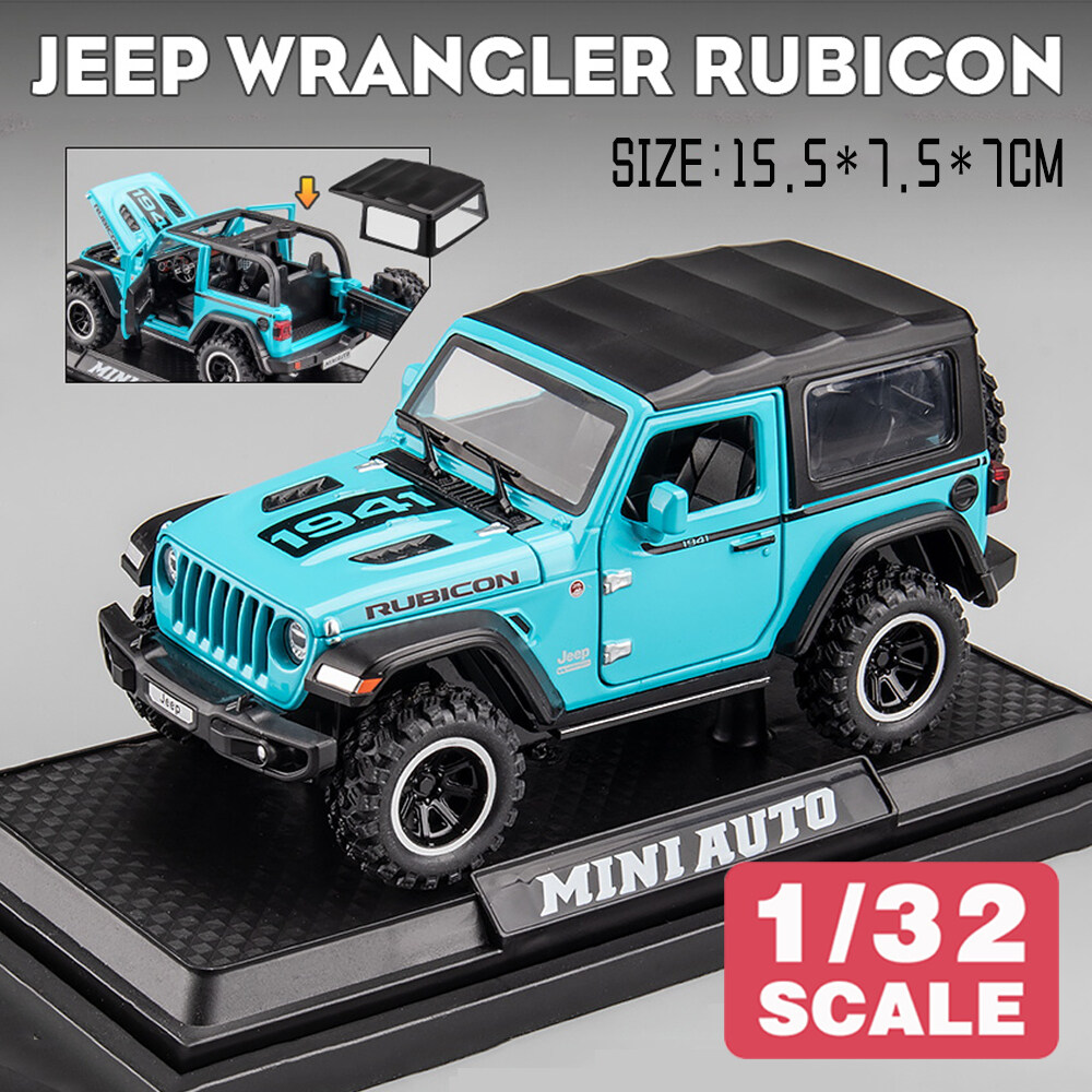 LEO 1:22 JEEP Wrangler Rubicon 4X4 Toy Car Model Metal Alloy Diecast Car Toys For Kids,Children's Toys for boy Miniauto Truck Vehicle Sound and Light Toy