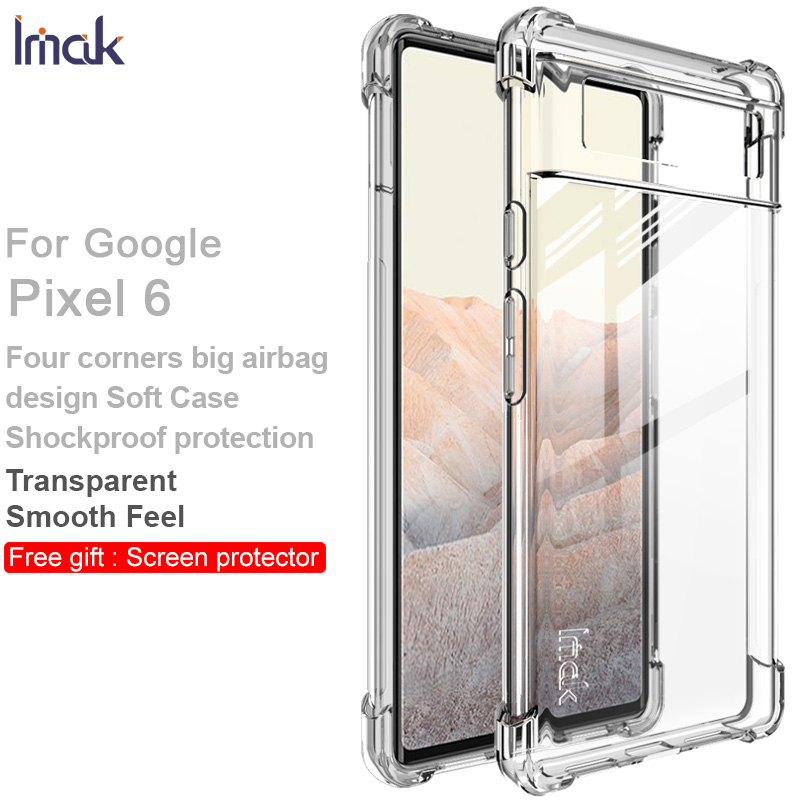 [SG] Google Pixel 6 / Google Pixel 6 Pro / Google Pixel 6a Case - Imak Full Cover Shockproof AirBag Soft TPU (FREE Screen Protector!!!) Casing