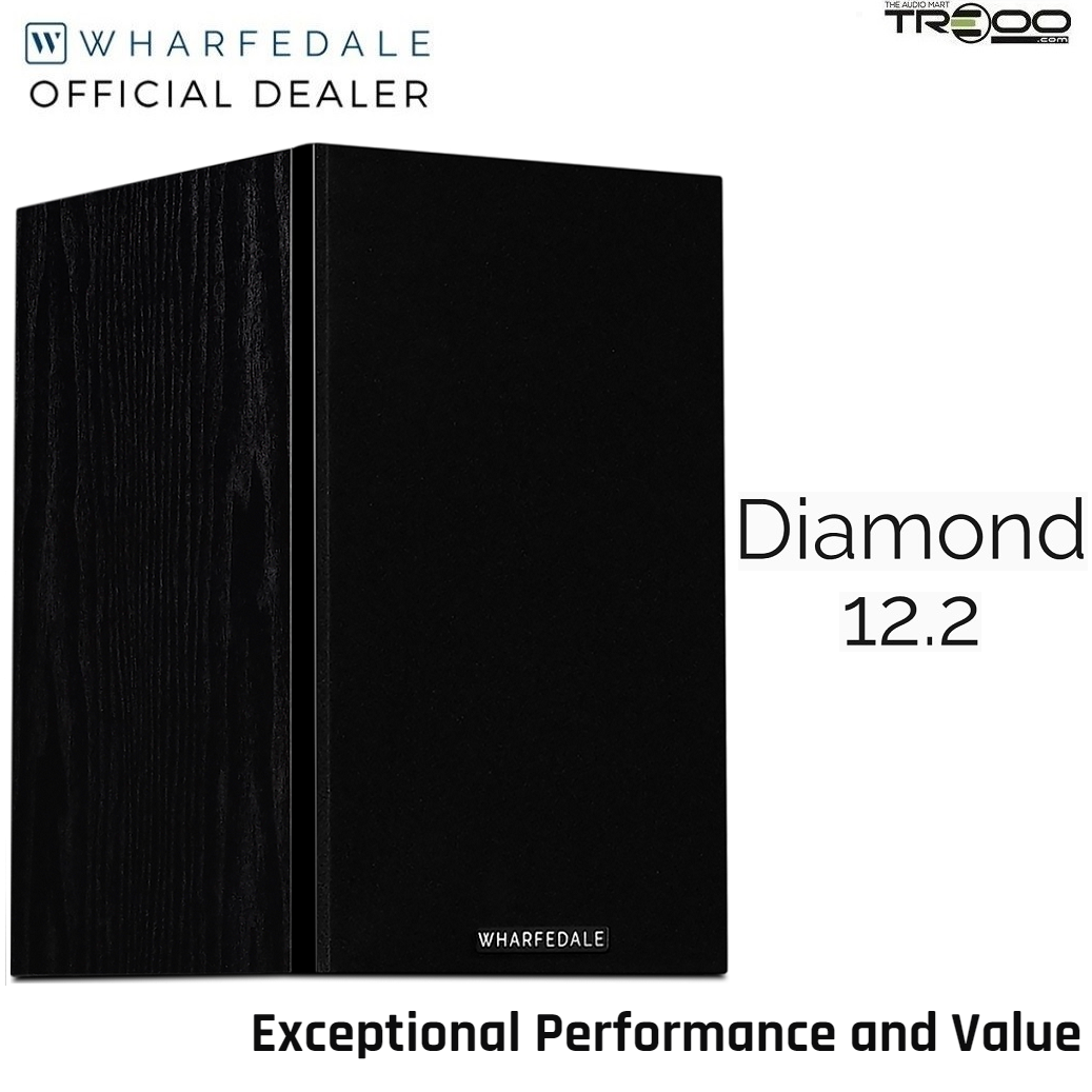 Wharfedale Diamond 12.2 2-Way Passive Desktop Bookshelf Speakers