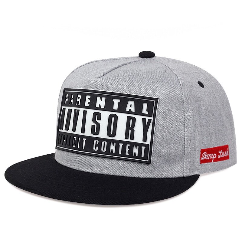 READY STOCK sumbrero Caps Parental Advisory Explicit Content Embroidery Snapback cap for man and cap for women