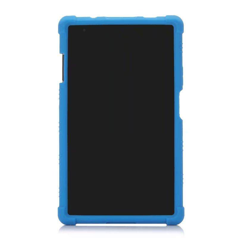 For Lenovo Tab 4 8 Plus soft silicone case TB-8704F TB-8704X 8704N 8704i shock proof cover stand holder