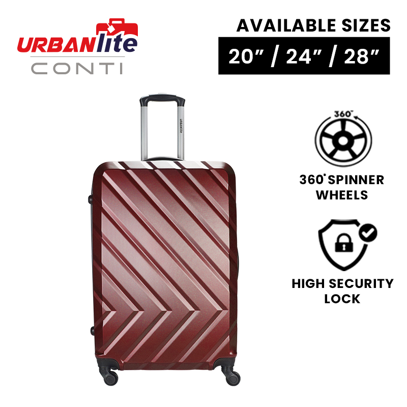 [SG Ready Stock] URBANlite CONTI - 28 inch ABS Hard Case with 360° Spinner Wheel Luggage ULH8919 3 Working Days For Delivery By Universal Traveller