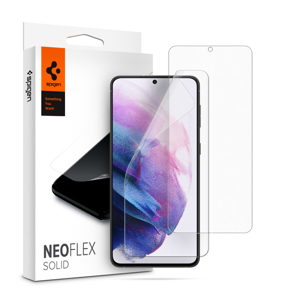 SPIGEN 2Pack Screen Protector for Samsung S23 / S23 Plus, S22 /  S22 Plus, S21 / S21 Plus [Neo Flex Solid] Edge-to-Edge Coverage Flexible Film for Curved Screens / Samsung Galaxy S23, S22, S21 Series 