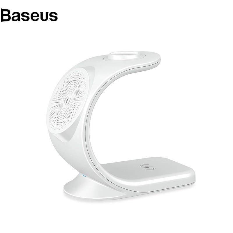 Baseus 3 in 15W Wireless Phone Charger Smart Watch Charger for iPhone Apple Watch AirPods