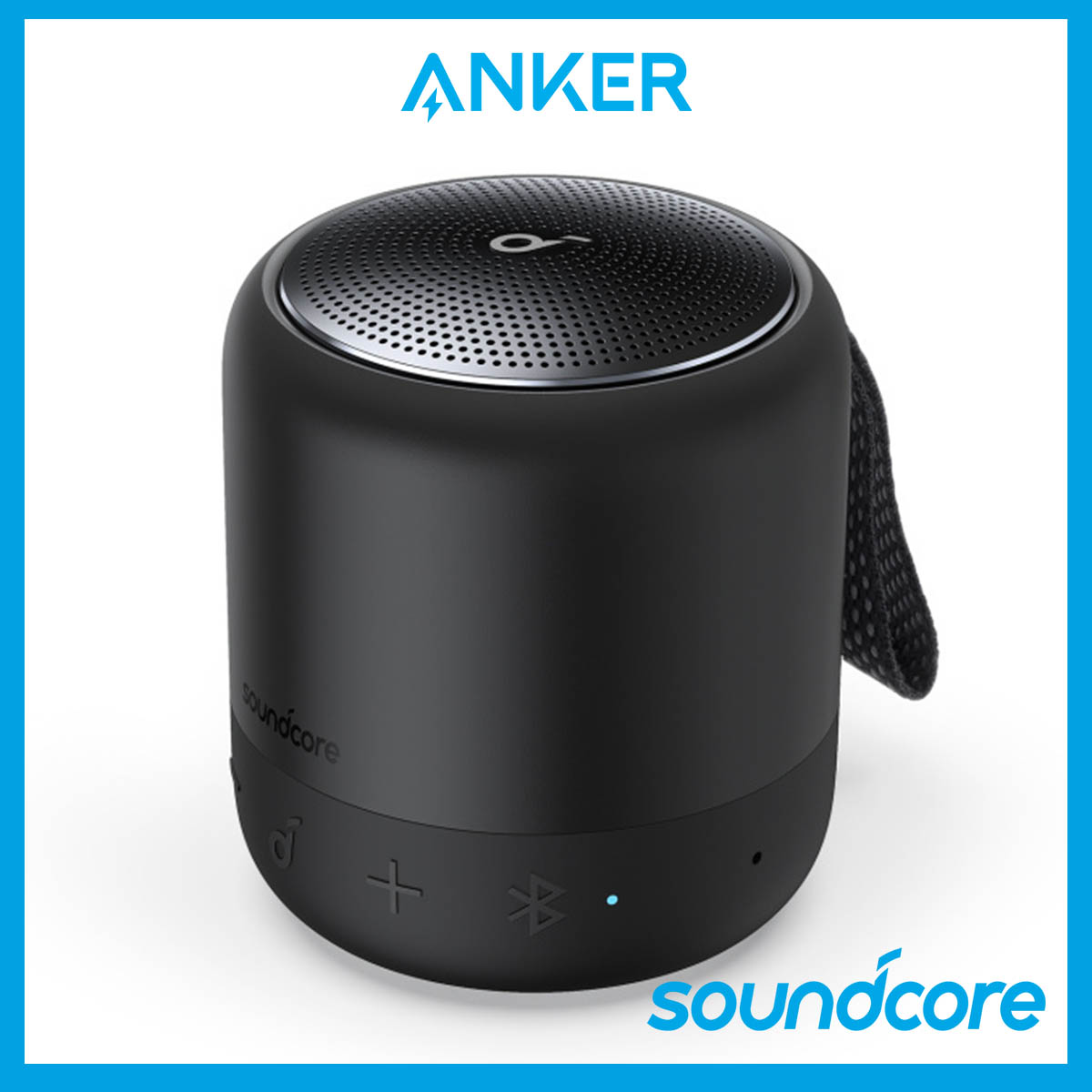 Anker Soundcore Mini 3 Bluetooth Speaker, BassUp and PartyCast Technology, USB-C, Waterproof IPX7, and Customizable EQ