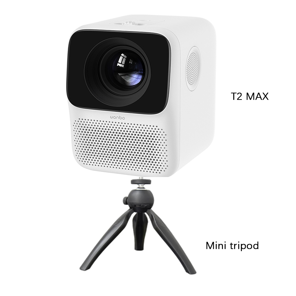 Xiaomi Wanbo T2 Max Full HD 1080P Smart Mini Projector 4K Support TV Android Wifi Home Cinema Bluetooth LED Projector Global Version
