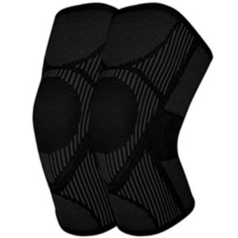 T-FLY 1 Pair Sports Knee Supports Bandage Elastic Support Knee Compression Brace for Work Out Gym Running Hiking