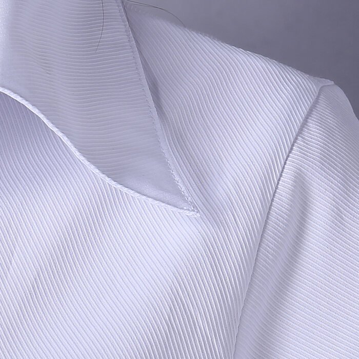 White Shirt Women's Short Sleeve Business Wear Formal Wear Work Clothes Bank White Collar Waist Hugging V-neck Shirt Half Sleeve Twill Cotton OL