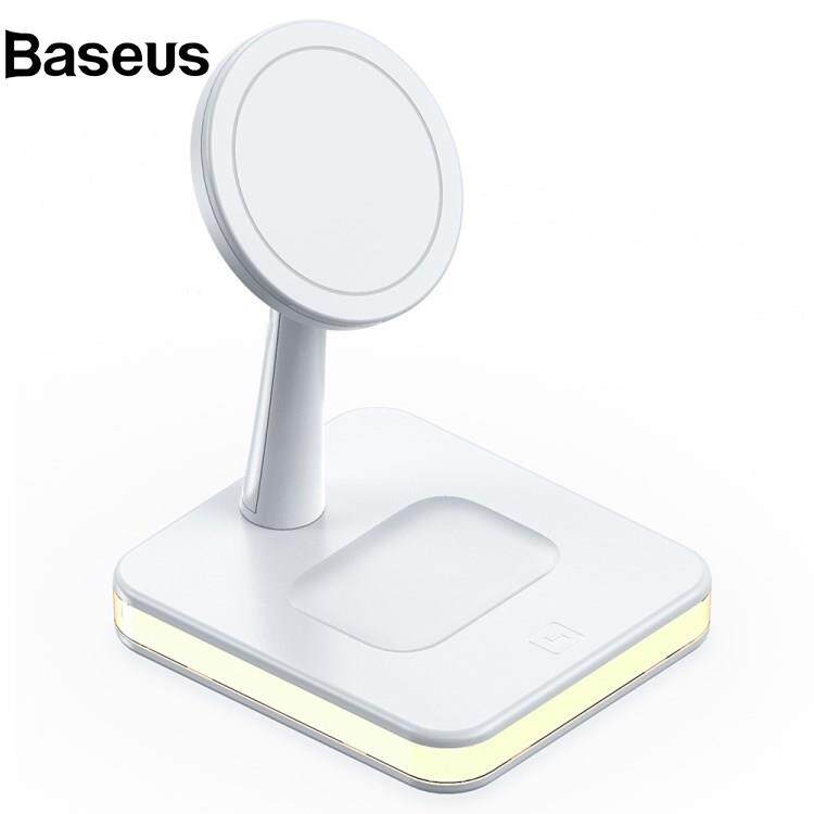 Baseus JJT-992 3 in 1 Magnetic Wireless Charger with USB Output for iPhone / AirPods LED Light Charging Base