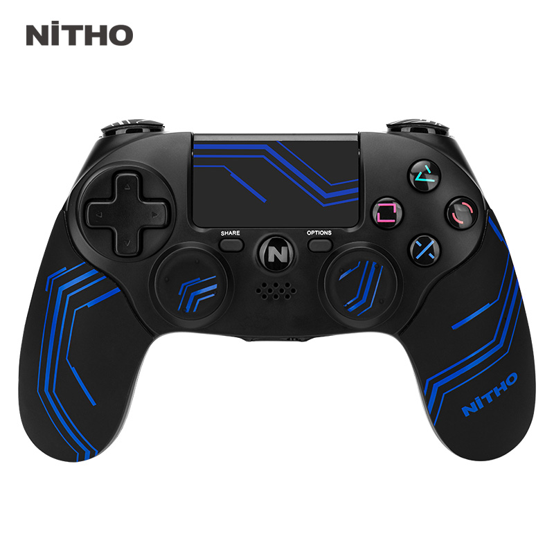 NiTHO PS4 Adonis Bluetooth Wireless controller PS4 Gaming Joystick Dualshock 4 Vibration Controller compatible with PlayStation4 and PC(corded)