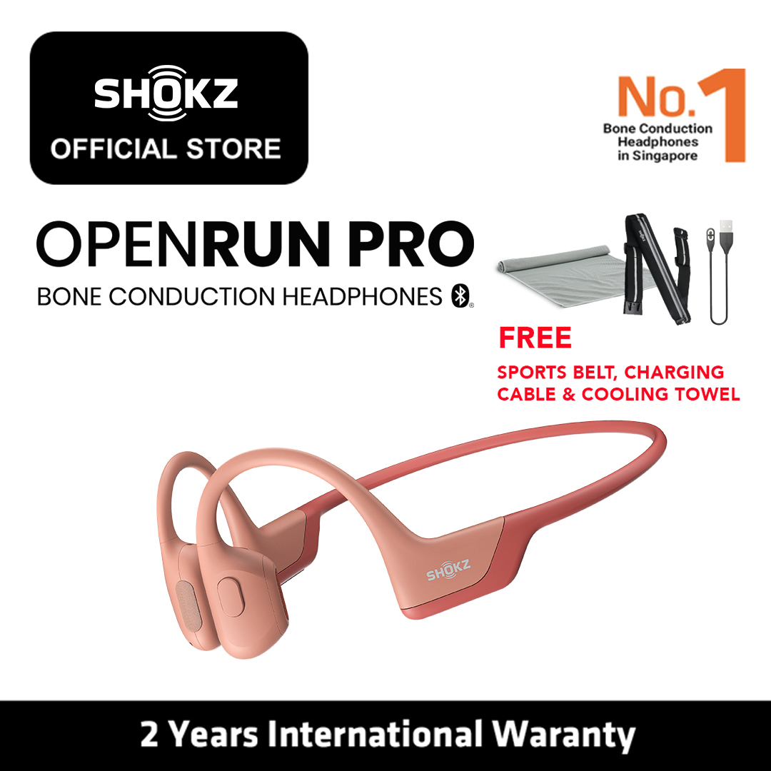 Shokz Openrun Pro Bone Conduction Headphones - Pink